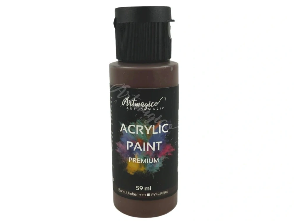 Artmagico - akrylové barvy Premium 59 ml, Burnt umber