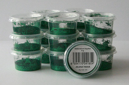 glitr zelená tmavá / 6g