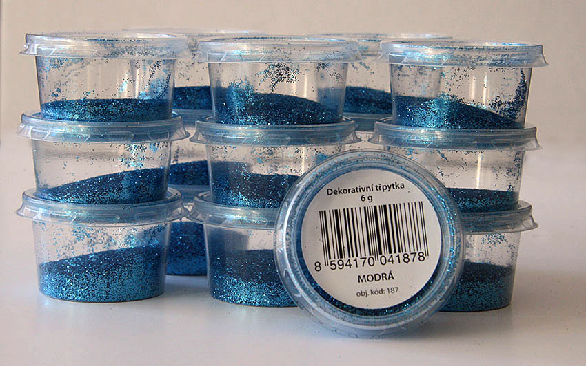 glitr modrá / 6g