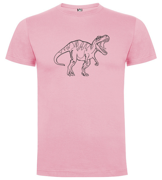 Tyranosaurus - Tričko s motivem, Růžová, XL