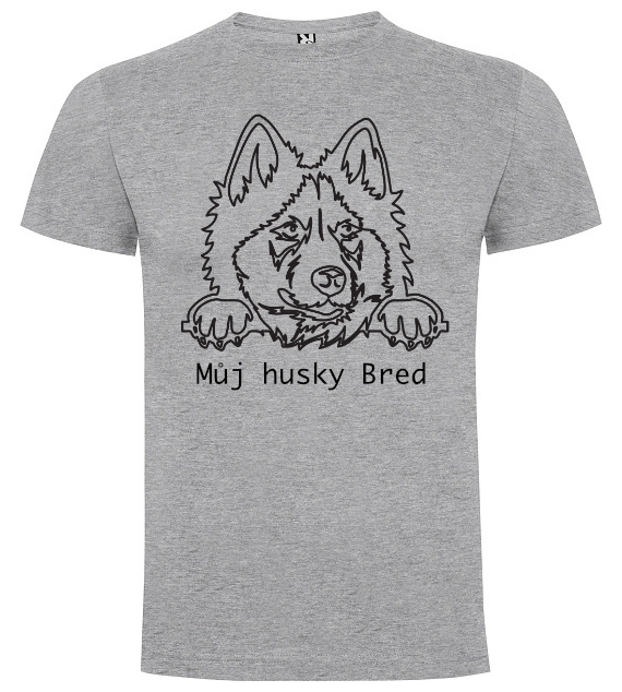 tričko s vlastním motivem, Melírová, XXL, Pánská / Unisex