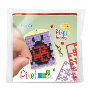 Pixel klíčenka beruška nebo motýl 1ks