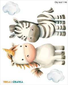 Zebra a jednorožec – nažehlovačka