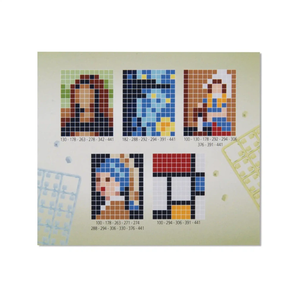 Pixel sada klíčenek 5 ks umění