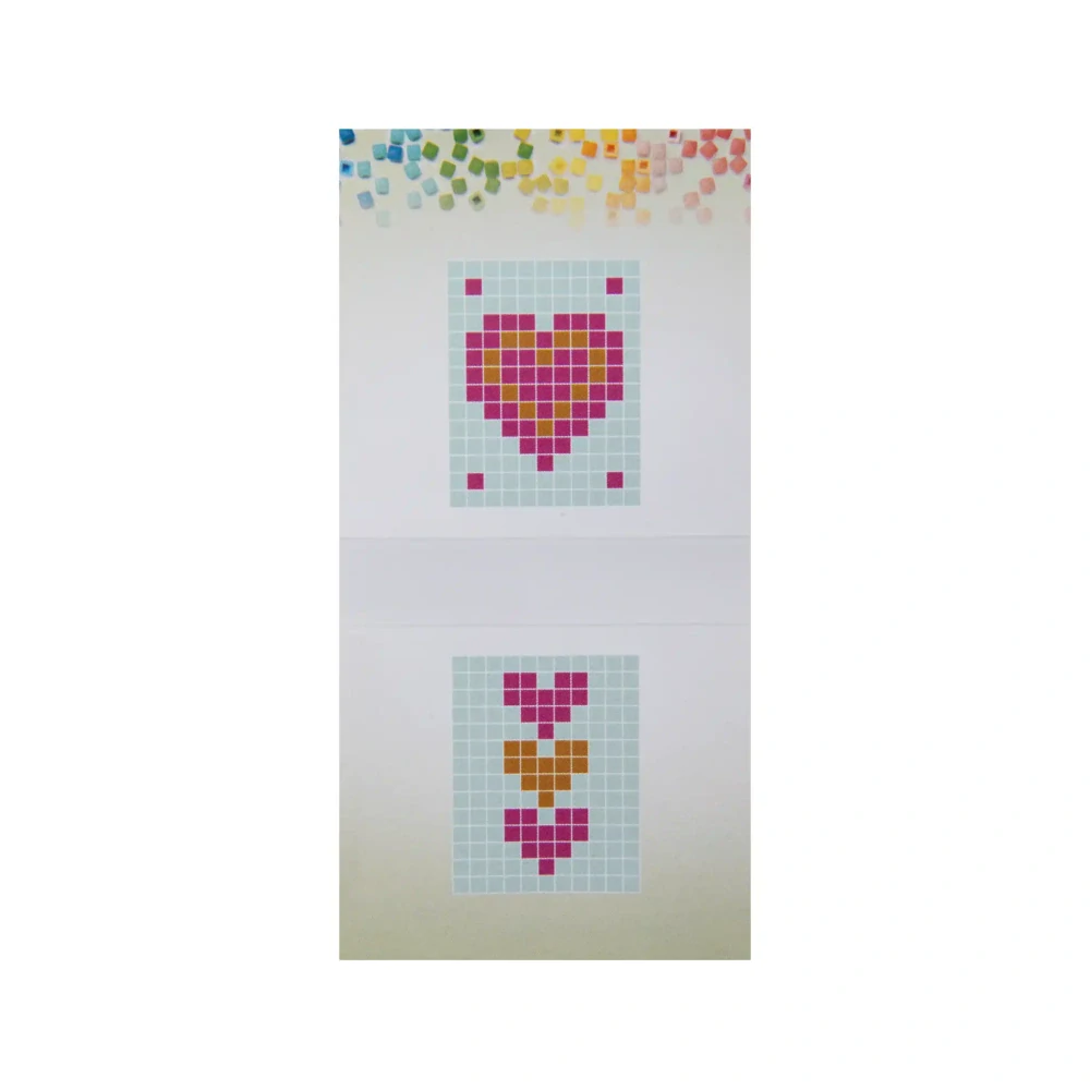 Pixel klíčenka srdíčka 1ks
