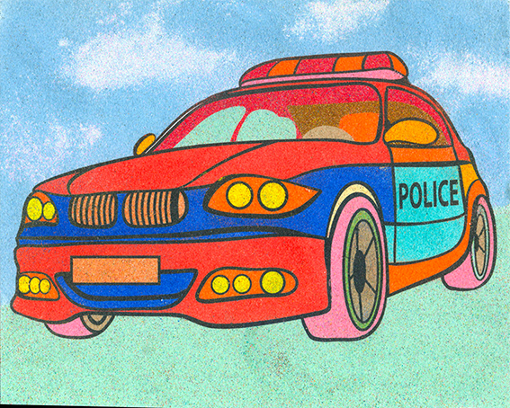 BMW police / 25x20 cm
