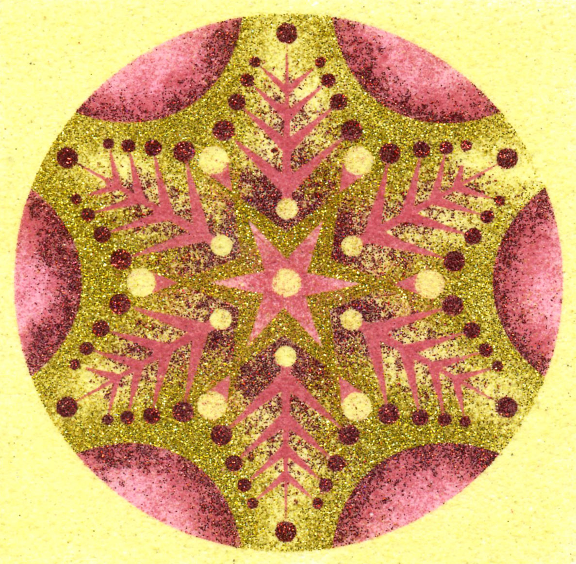 sada Vánoční HVĚZDY – ČERVENOŽLUTÉ /10x10 cm