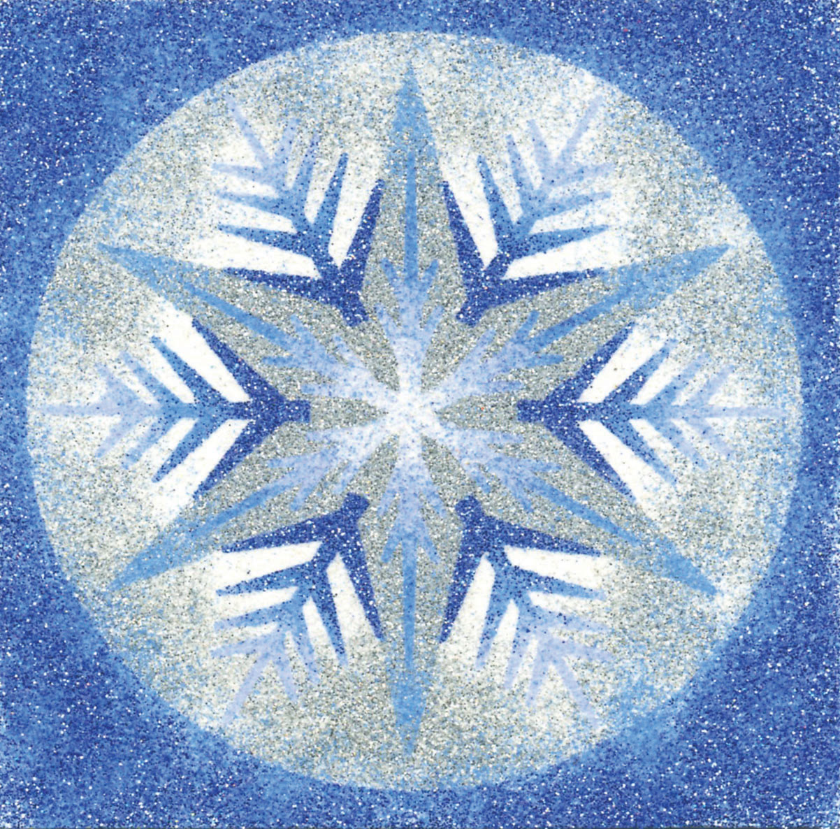 sada Vánoční HVĚZDY – MODROSTŘÍBRNÉ /10x10 cm