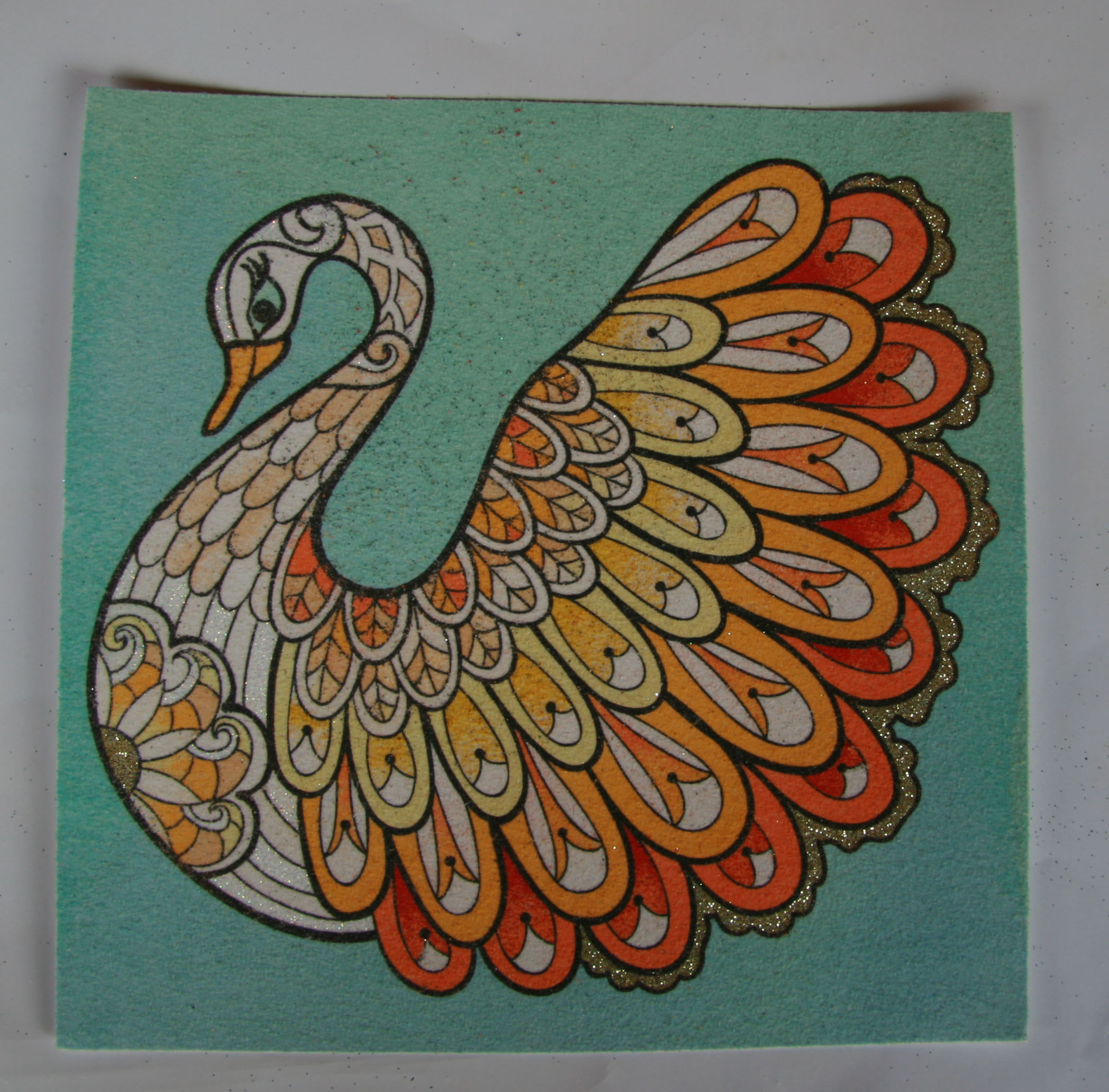 LABUŤ zentangle / 20x20 cm