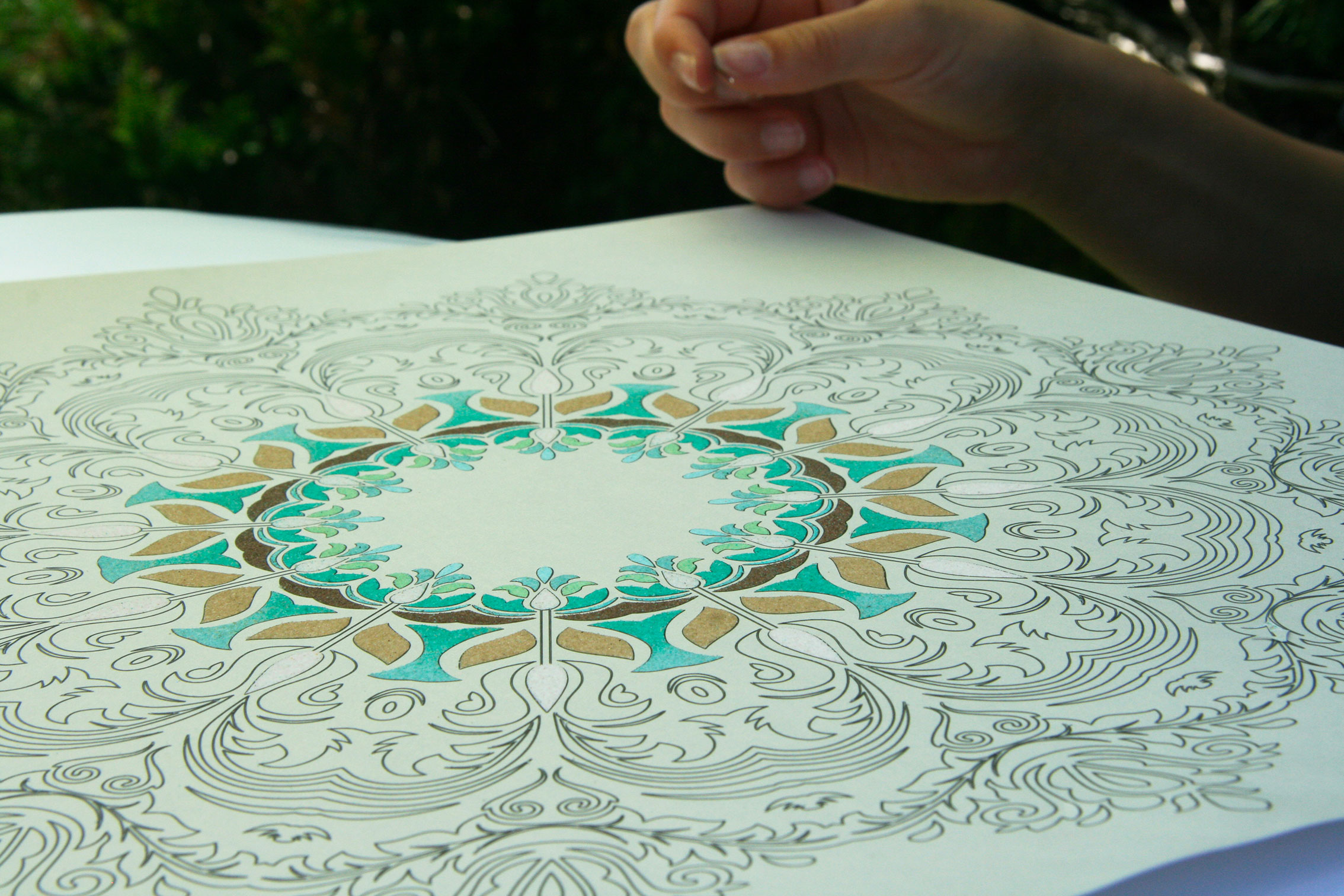 MANDALA / 40x40 cm