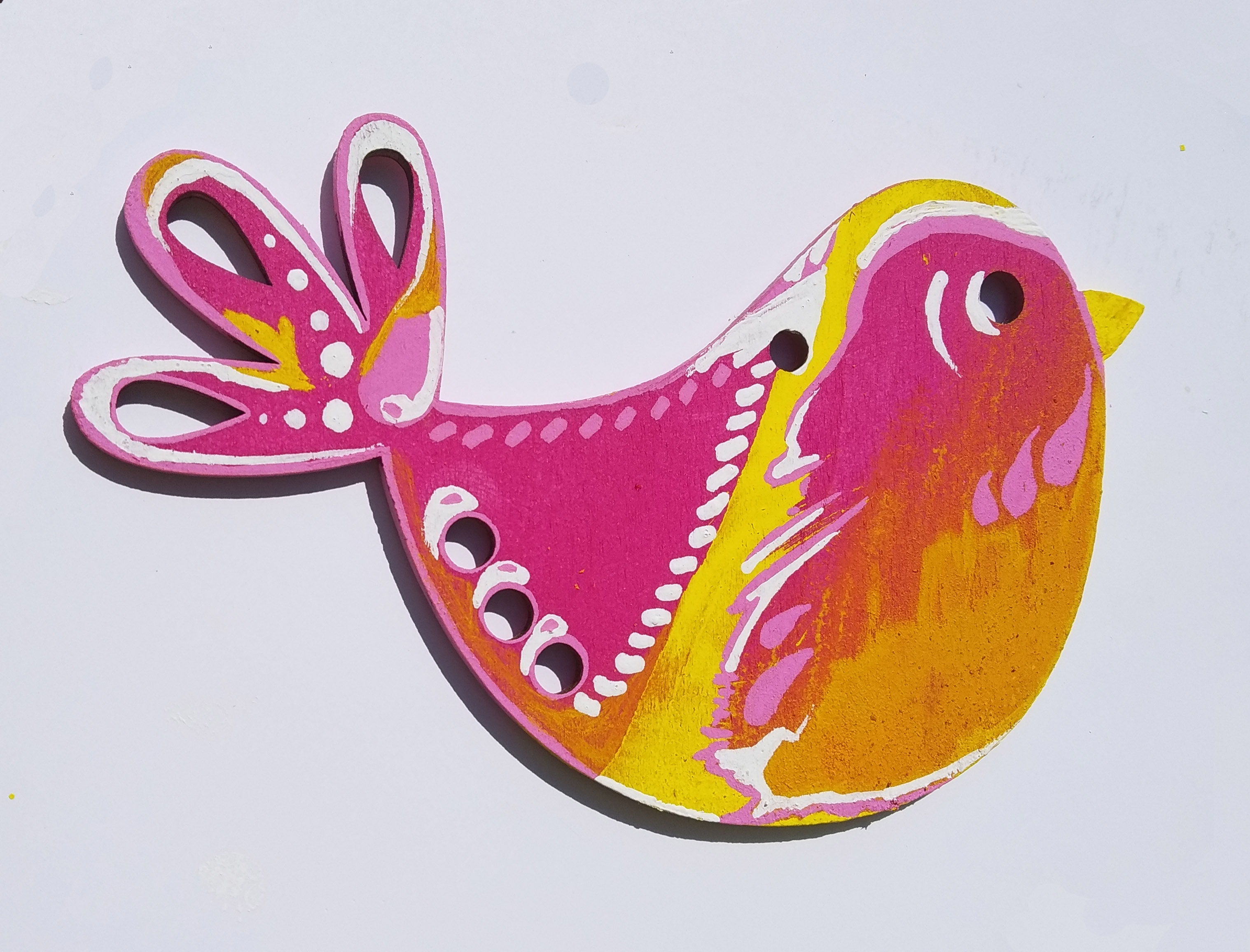 Ptáček z překližky 2. / 13x8 cm