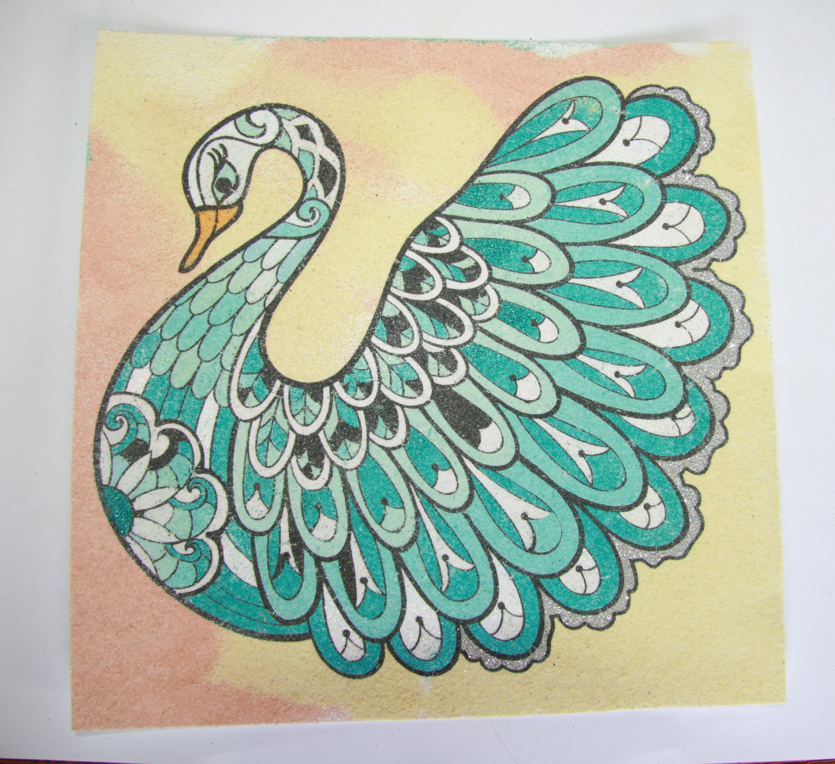 LABUŤ zentangle / 20x20 cm