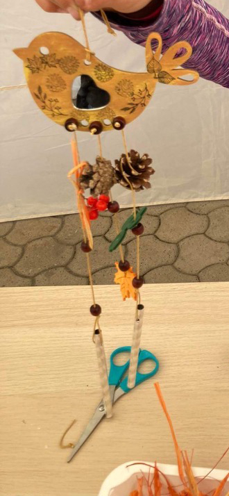 Ptáček z překližky 5. / 13x8 cm