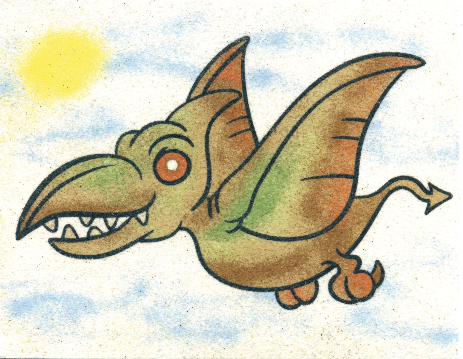 PTEROSAURUS / 15x12 cm