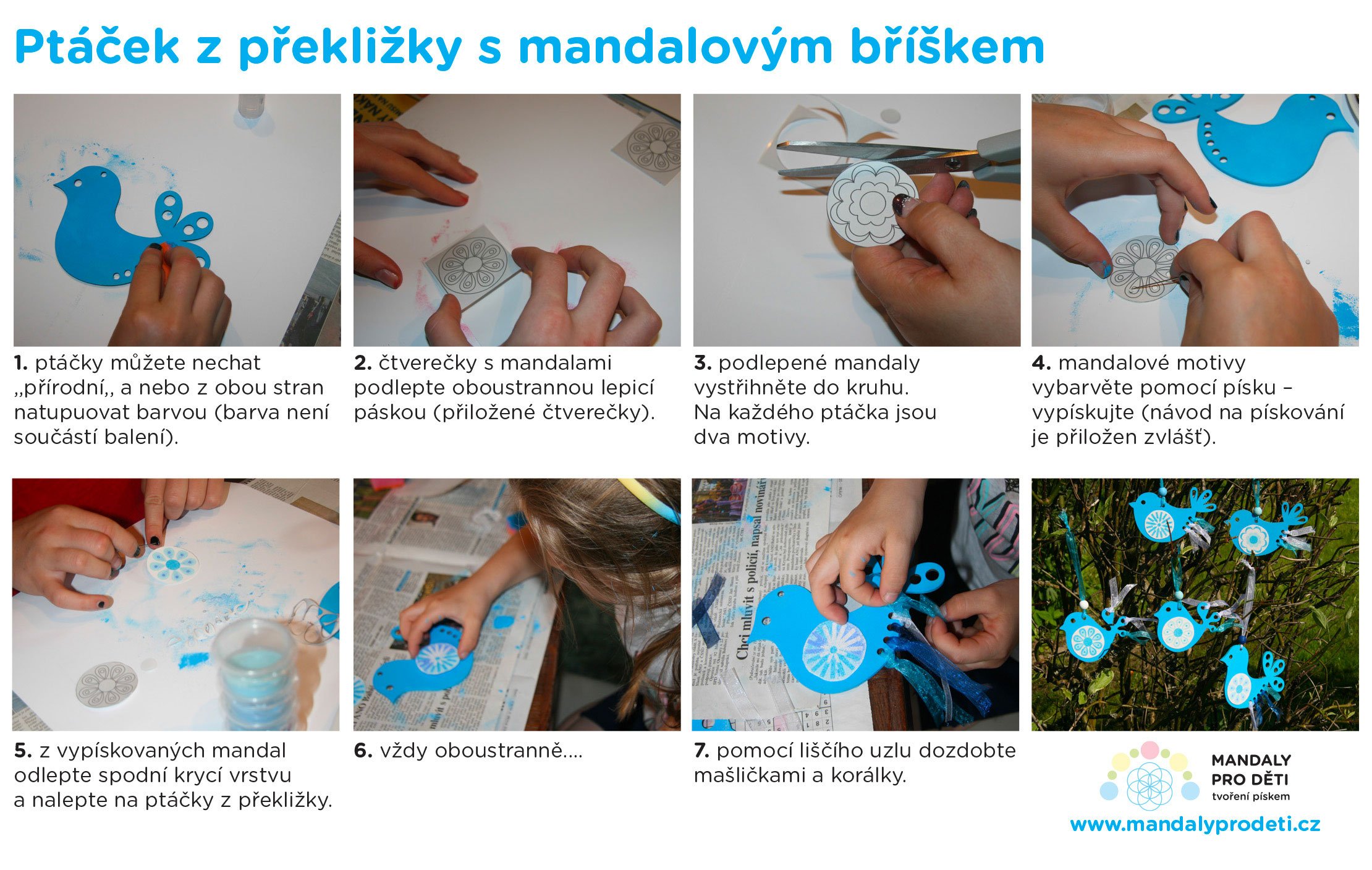 sada PTÁČCI z překližky / ŽLUTÁ