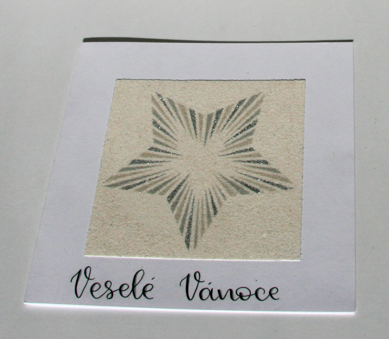 sada Vánoční HVĚZDY – STŘÍBRNÉ / 10x10 cm