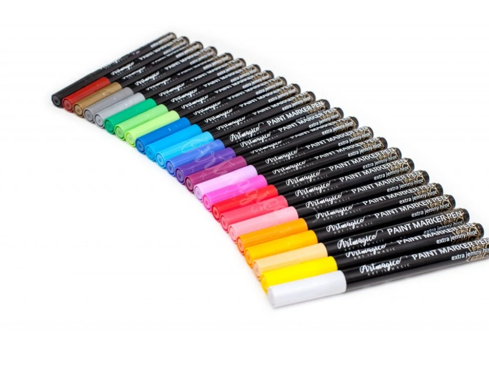 Akrylový popisovač s Extra jemným hrotem (0,7 mm) 24 ks 