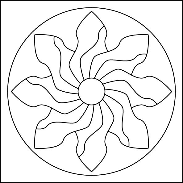 sada mandaly – ČERVENÉ / 10x10 cm