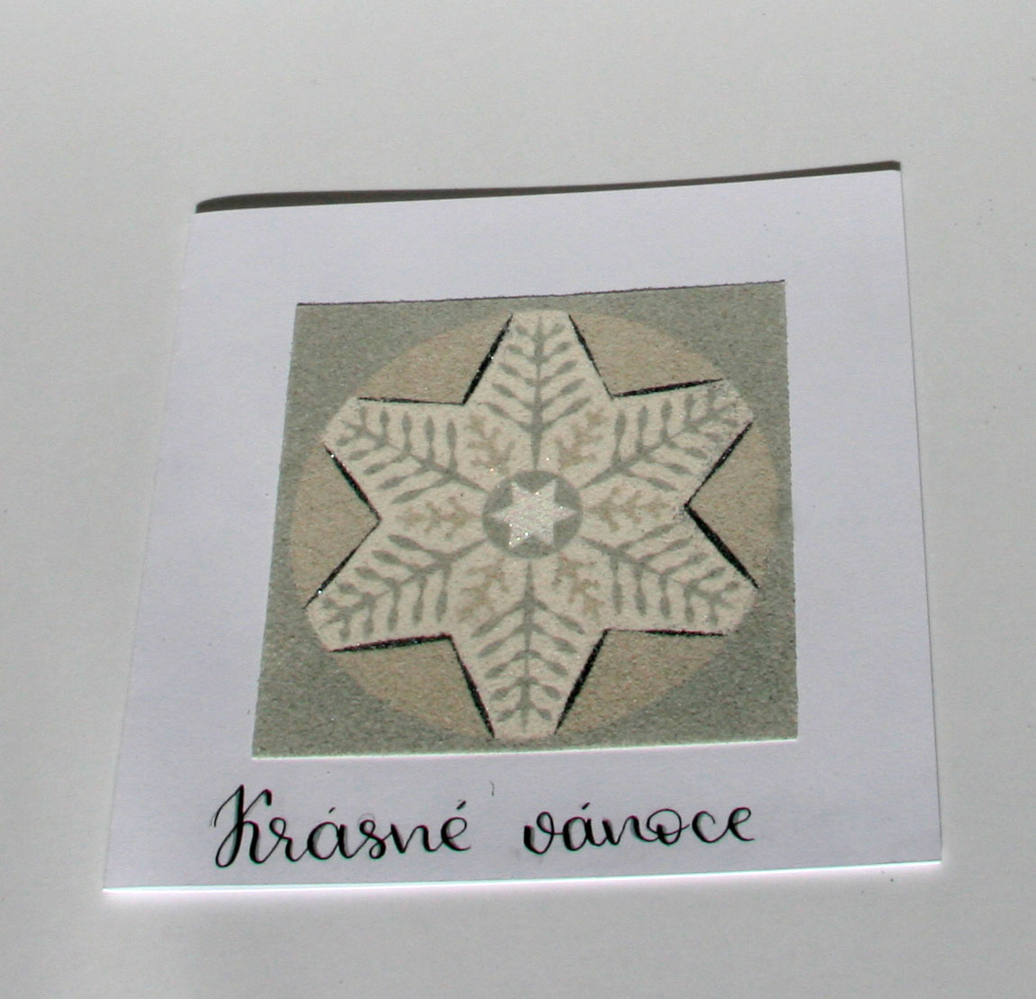 sada Vánoční HVĚZDY – STŘÍBRNÉ / 10x10 cm