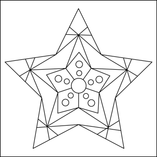 hvězda K3 / 10x10 cm