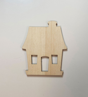 Domeček z překližky / 8,2x10 cm