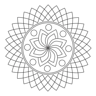 mandala R2 / 10x10 cm