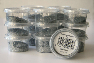 glitr stříbrná / 6g