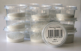 glitr bílá / 6g