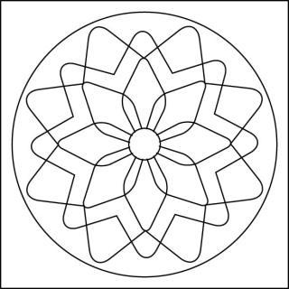 mandala N /10x10 cm