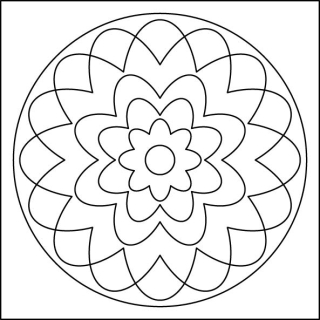 mandala P / 10x10 cm
