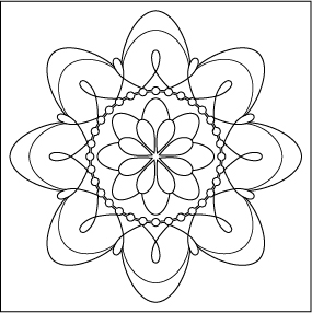 MANDALA T / 10x10 cm
