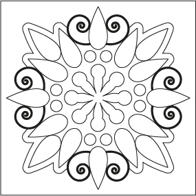 MANDALA U / 10x10 cm
