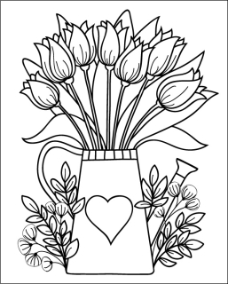 KONEV S TULIPÁNY / 20x25 cm