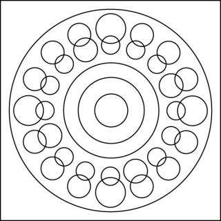 mandala R / 10x10 cm