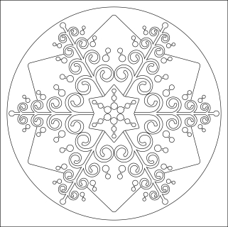 mandala 23. / 20x20 cm