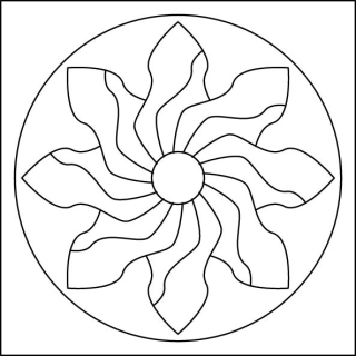 mandala S / 10x10 cm