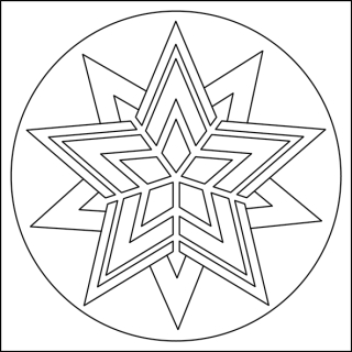 HVĚZDA D2 / 10x10 cm