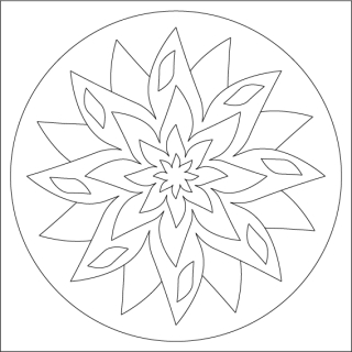 mandala 1. / 20x20 cm