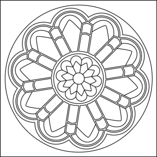 mandala X / 10x10 cm