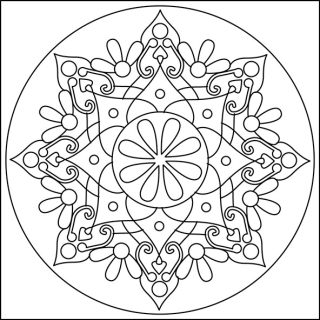 mandala Y / 10x10 cm