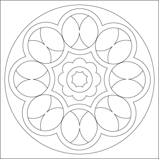 mandala 3. / 20x20 cm