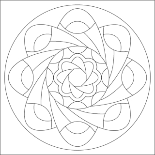 mandala 5. / 20x20 cm