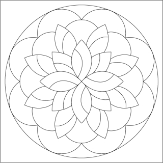 mandala 6. / 20x20 cm