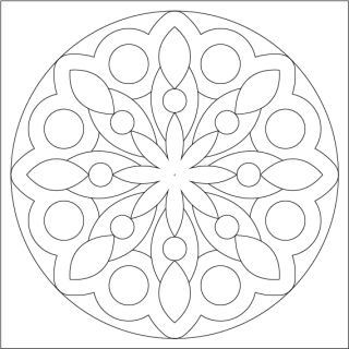 mandala 7. / 20x20 cm