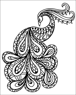 PÁV zentangle / 20x25 cm