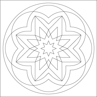 mandala 8. / 20x20 cm