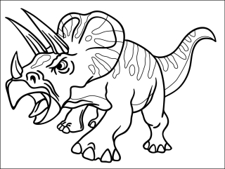 TRICERATOPS / 20x15 cm