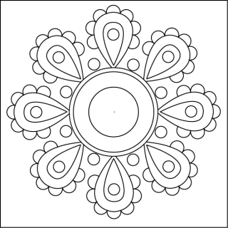 MANDALA L1 / 10x10 cm