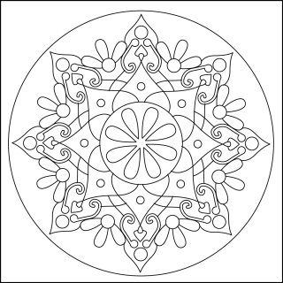 MANDALA 24. / 20x20 cm