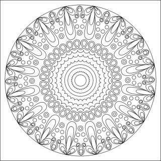 MANDALA 21. / 30x30 cm